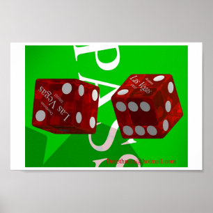 Póster Dados de Las Vegas mim (impressão)