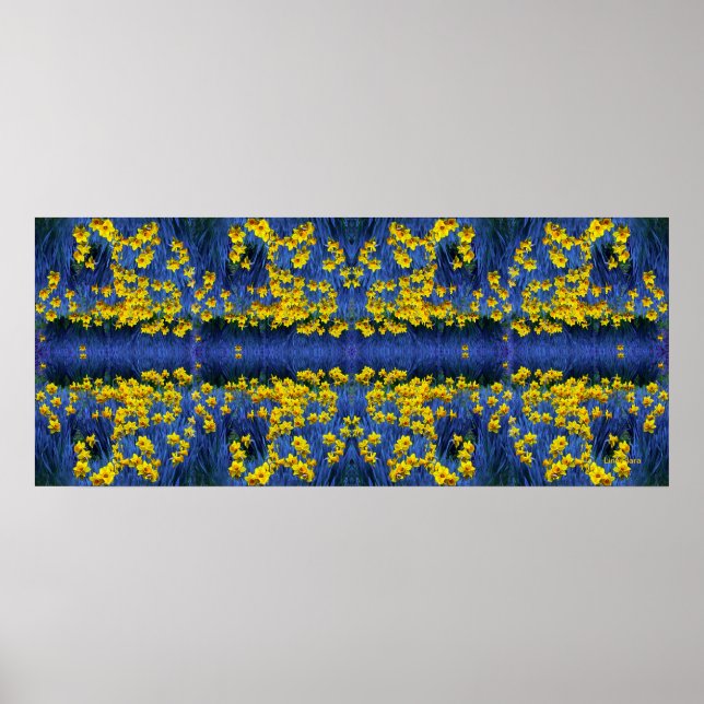 Póster Daffodils Refletindo (Frente)
