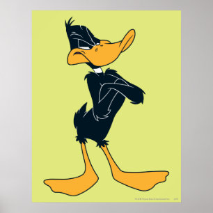 Póster DAFFY DUCK™ com braços cruzados
