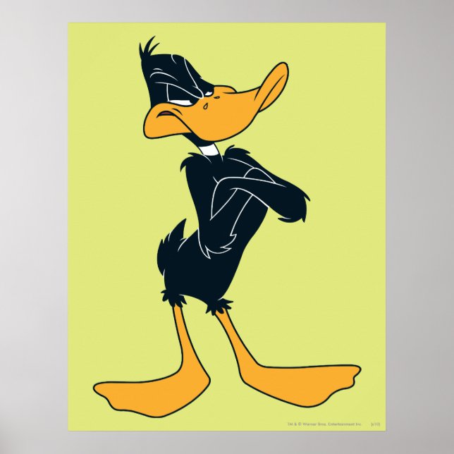 Póster DAFFY DUCK™ com braços cruzados (Frente)