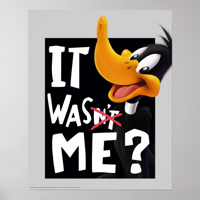 Póster DAFFY DUCK™ - Não fui eu / fui eu (Frente)