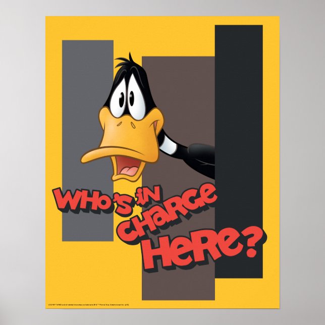 Poster DAFFY DUCK™ "Quem está no comando aqui" (Frente)
