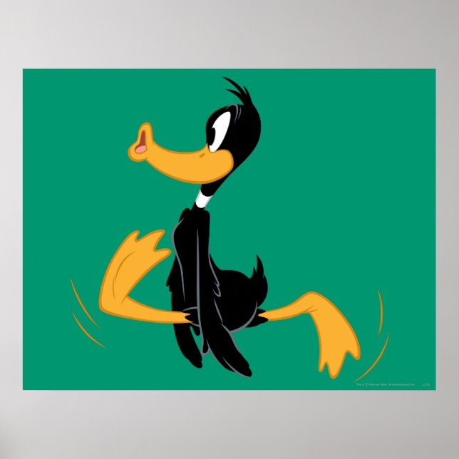 Poster DAFFY DUCK™ sendo louco (Frente)