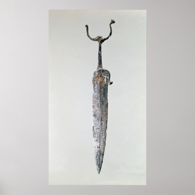Poster Dagger, Cultura Halstatt, c.750-450 BC (Frente)