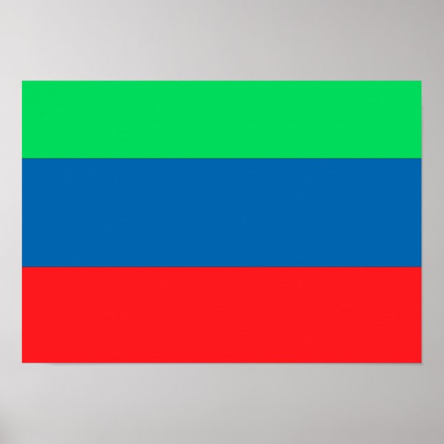 Poster Daghestan Flag (Frente)