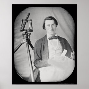 Póster Daguerreotype 1848 do topógrafo & das ferramentas