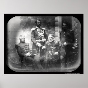 Póster Daguerreotype 1855 de Crimeia da comissão militar