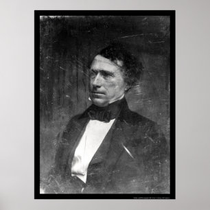 Póster Daguerreotype 1856 do presidente Franklin Pierce