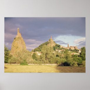 Poster d'Aiguilhe do Saint Michel, o Rocher
