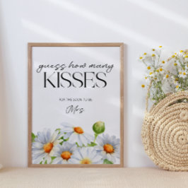 Poster Daisy, adivinha quantos beijos beijou o jogo de no