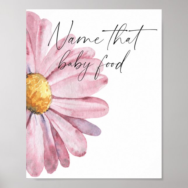 Poster Daisy, dê o nome da comida (Frente)