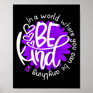 Poster Daisy Flower Seja Kind Purple Overdose Sensibence