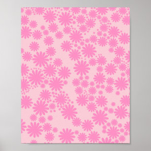 Poster Daisy Garden 04 rosa