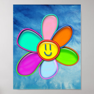 Poster DAISY - Margarida Mágica Colorida para Crianças -