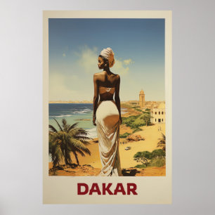 Poster Dakar, Senegal, Viagem