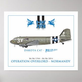 PÓSTER DAKOTA C47 SKYTRAIN - ARRASTE-OS