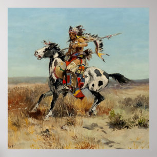 Poster "Dakota Chief" por Charles M Russell