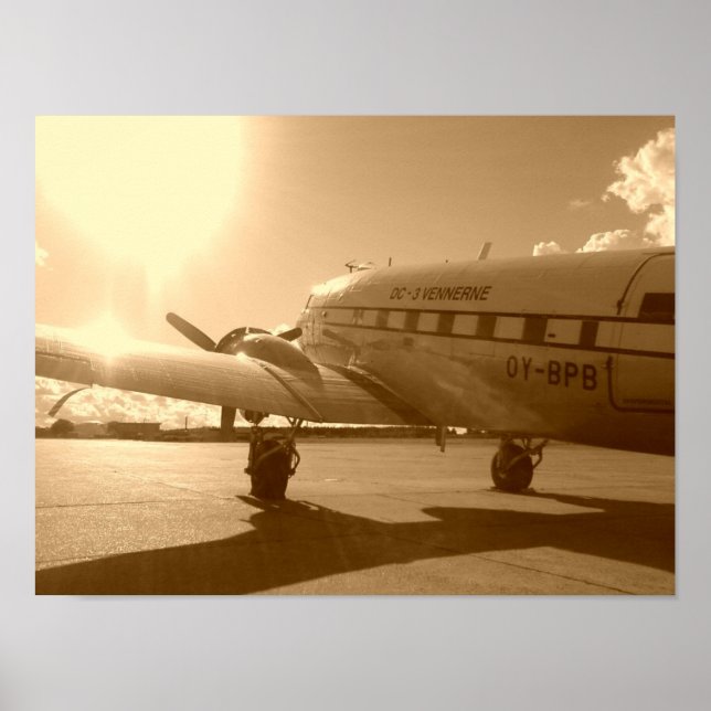 Póster "Dakota Longing For The Sky In The Night Sun" (Frente)