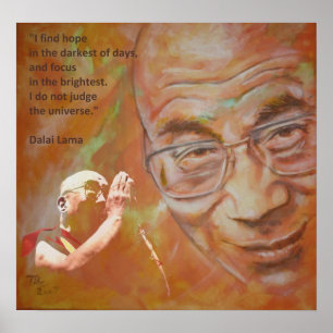 Poster Dalai Lama - Hope