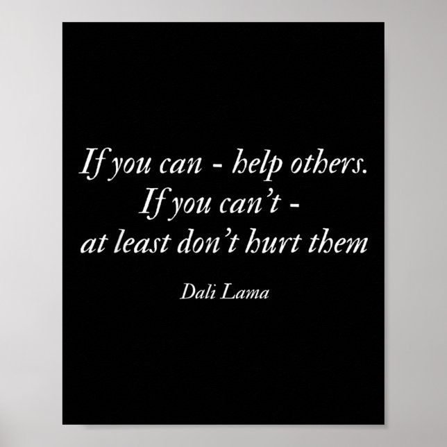 Poster Dali Lama Cite, Ajude a amar outros, Compion, Spir (Frente)