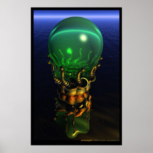 Póster Dali que olha a bola