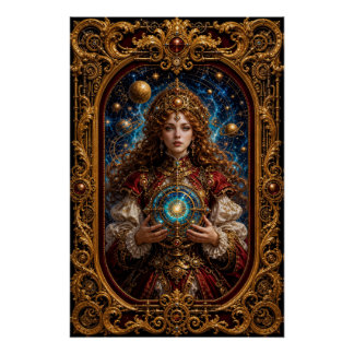 Póster Dalicia Istia Guardiã do Astrólabo Radiante de Oro