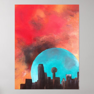Póster Dallas pelo luar