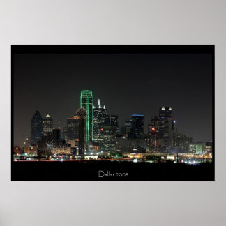 Poster Dallas Skyline