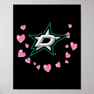 Poster Dallas Stars Amor de São Valentim Nhl Licença Ofic