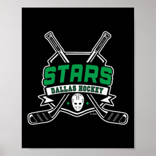 Poster Dallas Stars Sticks de Hóquei Preto Licenciado Ofi