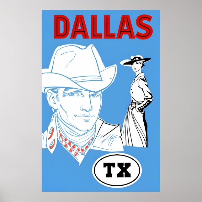 Poster Dallas, Texas (Frente)
