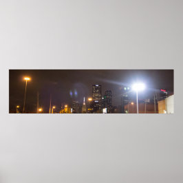 Poster Dallas, Texas à noite