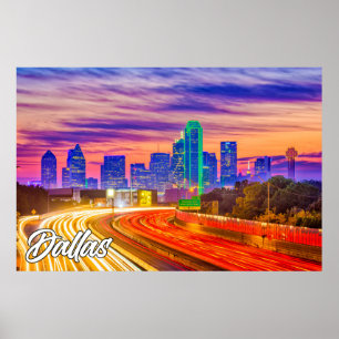 Poster Dallas, Texas, Estados Unidos