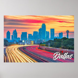 Poster Dallas, Texas, Estados Unidos