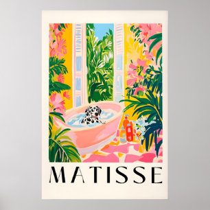 Poster Dálmata na Banheira Arte Impressa Inspirada em Mat