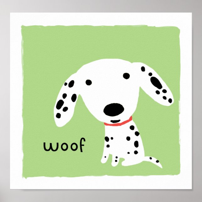Póster Dalmatian Woof (Frente)