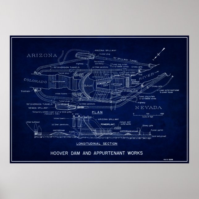 POSTER DAM BLUEPRINT 1935 (Frente)