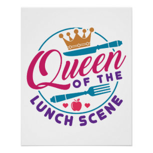 Póster Dama Almoçadora da Cena do Almoço