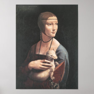 Poster Dama con ermellino Da Vinci Fine Art