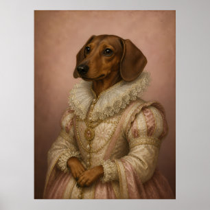Poster Dama Dachshund