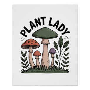 Póster Dama das Plantas