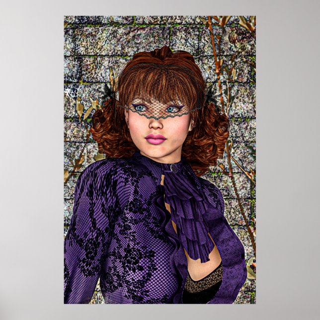 Póster Dama de Roxo (Frente)