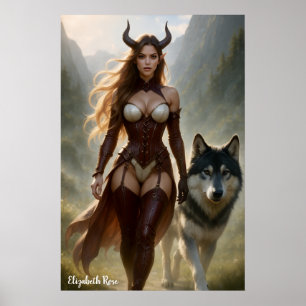 Poster Dama Demônia Loba