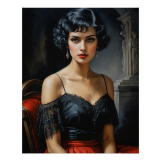 Póster Dama Elegante
