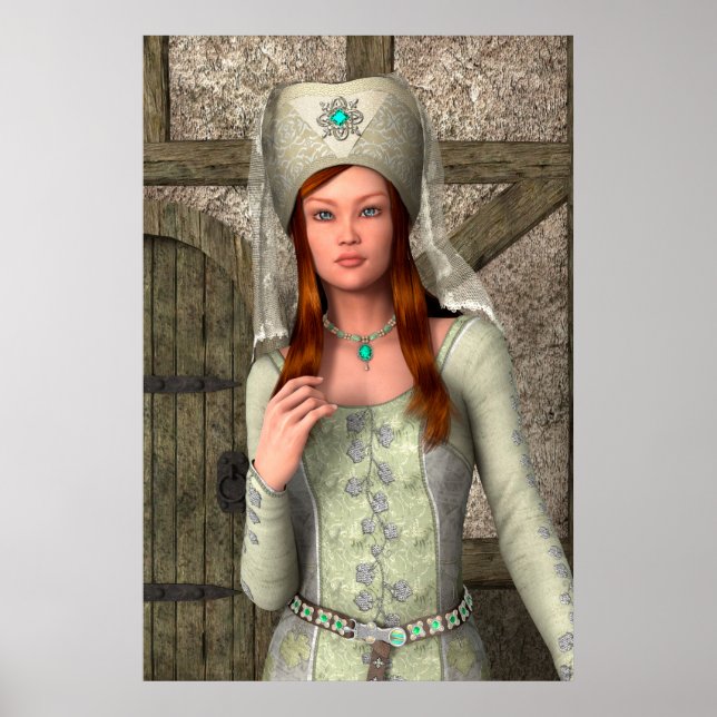 Póster Dama Medieval  (Frente)