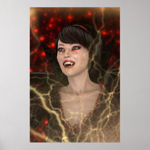 Póster Dama Vampira