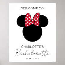Damas de honra da Minnie Mouse solteira