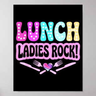 Poster Damas do almoço rock equipe da dama do almoço groo