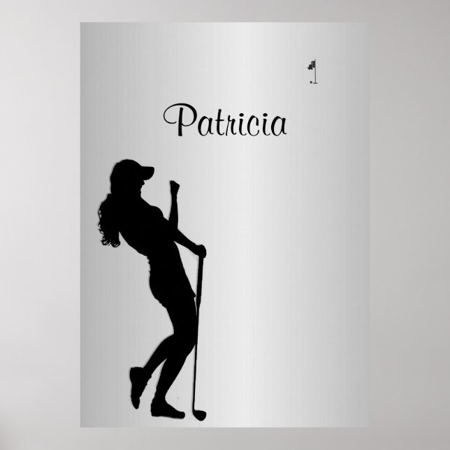 Poster Damas Golfer Personal (Frente)