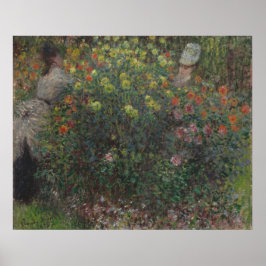 Poster Damas na Flores Monet 1875